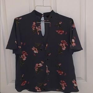 foral print blouse